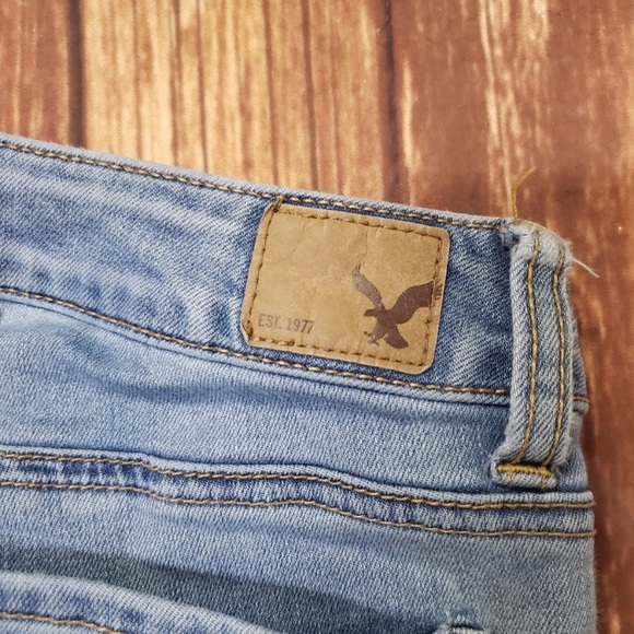 American Eagle Light Wash Stretchy Jeggings Jeans - Picture 9 of 9